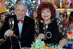 Евгений Петросян и Елена Степаненко на съемках новогодней передачи «Голубой огонек», 2009 год