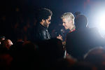 Ленни Кравиц и Джастин Бибер на шоу Saint Laurent