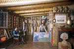 Народный художник СССР Илья Глазунов в своей мастерской, 1981 год