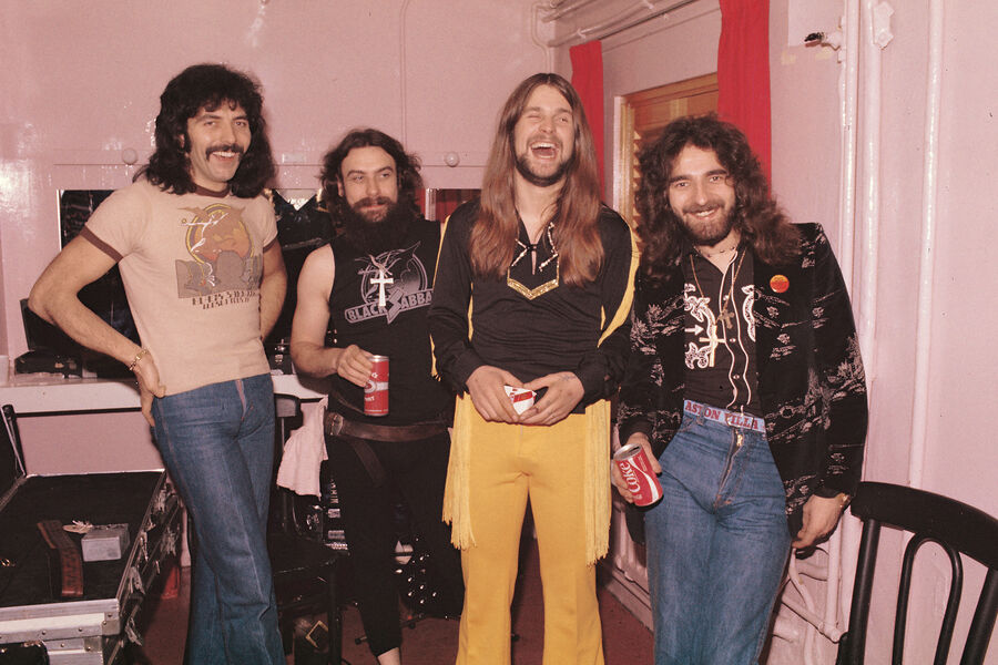Участники группы Black Sabbath (Оззи Осборн
второй справа) на&nbsp;фестивале London Music Festival, 1973&nbsp;год