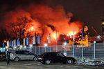 На месте пожара в боксерской школе в подмосковных Химках, 6 марта 2020 года