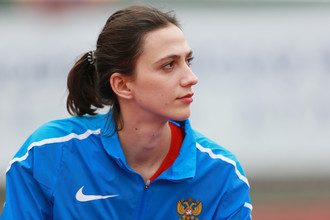 Мария Ласицкене на чемпионате России по легкой атлетике