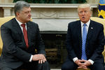 Президент Украины Петр Порошенко и президент США Дональд Трамп во время встречи в Белом доме в Вашингтоне, 20 июня 2017 года