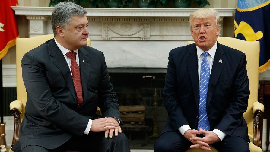 Президент Украины Петр Порошенко и президент США Дональд Трамп во время встречи в&nbsp;Белом доме в&nbsp;Вашингтоне, 20&nbsp;июня 2017&nbsp;года