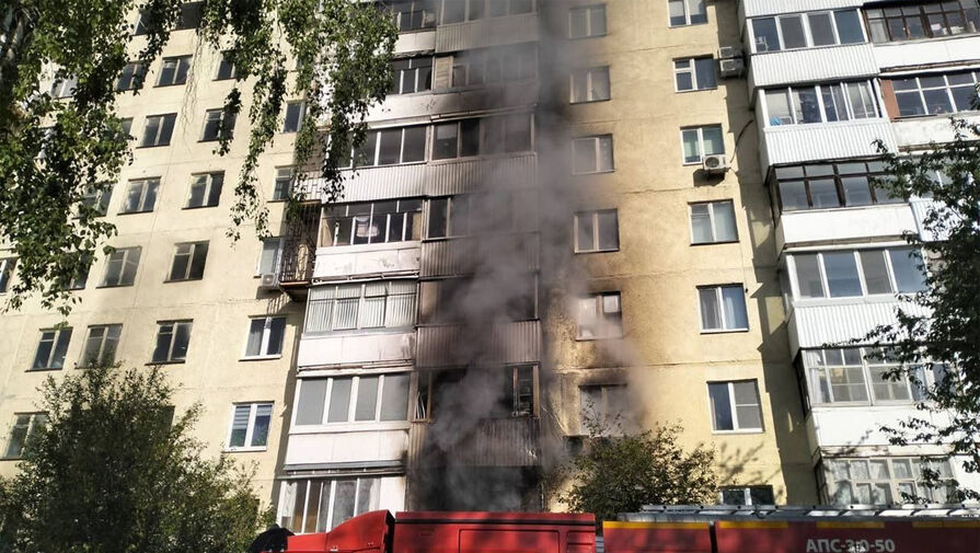 В Уфе из горящего девятиэтажного дома спасли 30 человек