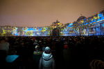 Световое шоу «Бал истории» в честь 250-летия Эрмитажа на Дворцовой площади в Санкт-Петербурге
