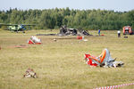 Самолет Ан-2 перед падением во время показательного полета на авиашоу, посвященном 70-летию модели самолета Ан-2, на аэродроме Черное ДОСААФ. В результате крушения погибли два члена экипажа
