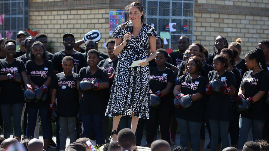Герцогиня Сассекская Меган в Кейптауне во время визита в ЮАР, 23 сентября 2019 года