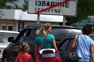КПП на границе России и Украины