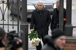 Статс-секретарь — заместитель министра обороны РФ Николай Панков на церемонии прощания с народной артисткой РСФСР Ларисой Голубкиной в Храме святителя Николая на Трех Горах в Москве, 25 марта 2025 года