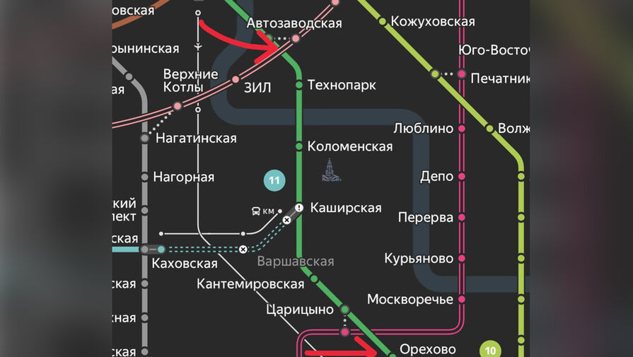 Столичный дептранс сообщил о закрытии участка Замоскворецкой линии метро на полгода