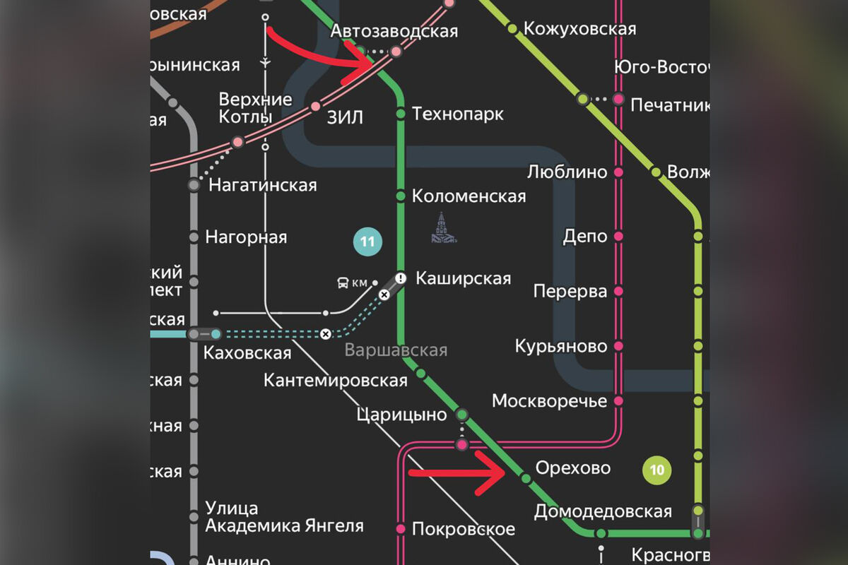 зеленая ветка метро