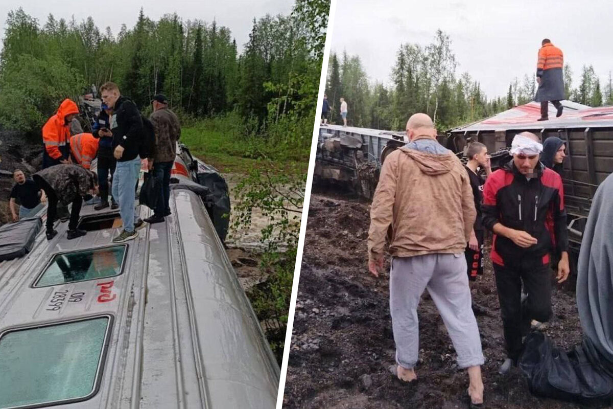 В сошедшем с рельс поезде Новороссийск — Воркута было 232 пассажира -  Газета.Ru | Новости