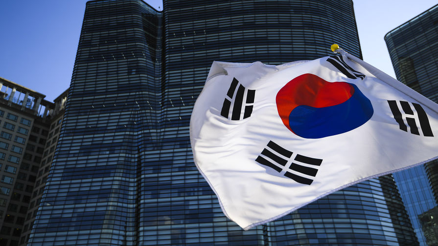 Флаг Республики Корея в Сеуле