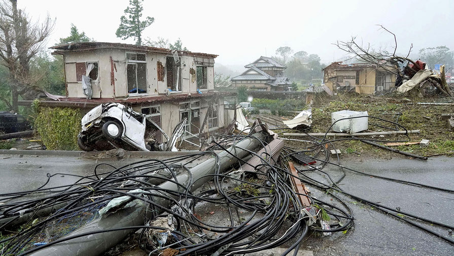 Последствия тайфуна &laquo;Хагибис&raquo; к востоку от Токио, 12 октября 2019 года