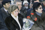 Вдова Всеволода Боброва Елена Николаевна на открытии памятника своего мужа. 4 декабря 2002 года