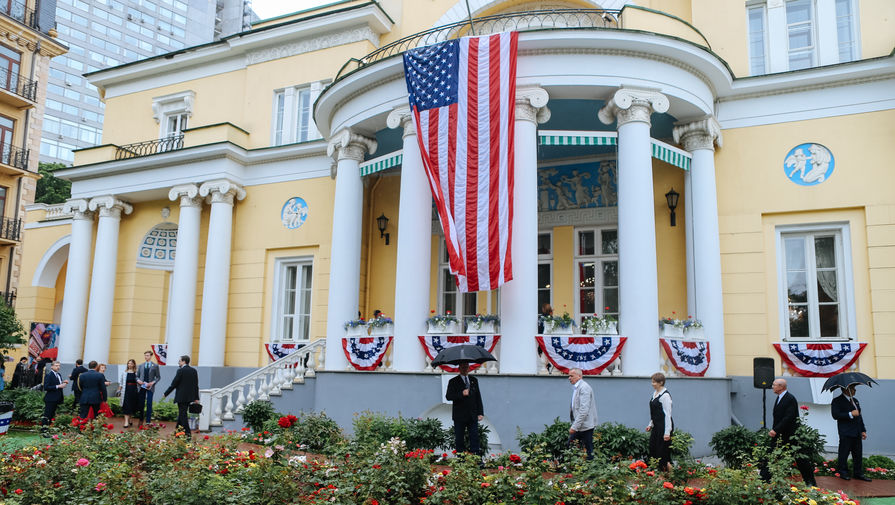 На&nbsp;торжественном приеме в&nbsp;резиденции американского посла в&nbsp;особняке Второва (Спасо-Хаус) по&nbsp;случаю празднования Дня независимости США, 4 июля 2018 года