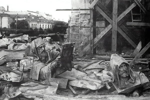 Разрушенный Храма Христа Спасителя, 1931 год