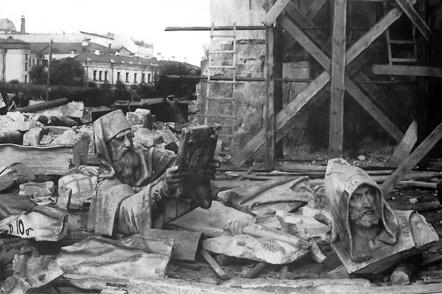 Разрушенный Храма Христа Спасителя, 1931 год