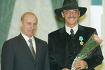Владимир Путин и Михаил Боярский