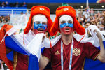 Болельщики во время матча между сборными России и Саудовской Аравии в рамках Чемпионата мира по футболу в Москве, 14 июня 2018 года