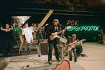 Выступление рок-группы «Зоопарк» во время съемок передачи «Рок-перекресток», 1987 год
