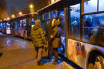 Эвакуация мирных граждан в Ленинском районе Донецка, 18 февраля 2022 года