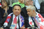 Фурсенко и Виталий Мутко на матче Польша — Россия