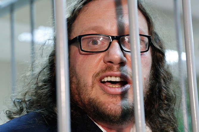 Бизнесмен Сергей Полонский во время вынесения приговора на заседании Пресненского суда, 12 июля 2017 года