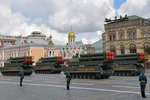 Зенитно-ракетные комплексы (ЗРК) «Бук-М3» на военном параде в честь 77-й годовщины Победы в Великой Отечественной войне, 9 мая 2022 года
