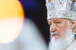 Патриарх Кирилл на пасхальном богослужении в Храме Христа Спасителя, 2017 год