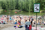 Отдых горожан в жаркую погоду в зоне отдыха «Тропарево», 11 июля 2025 года