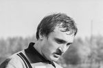Вратарь сборной СССР по футболу Виктор Чанов во время тренировки, 1982 год