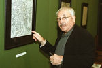 Эрнст Неизвестный на выставке своих работ, 1999 год