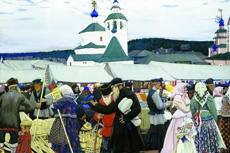 Борис Кустодиев. Ярмарка. 1906