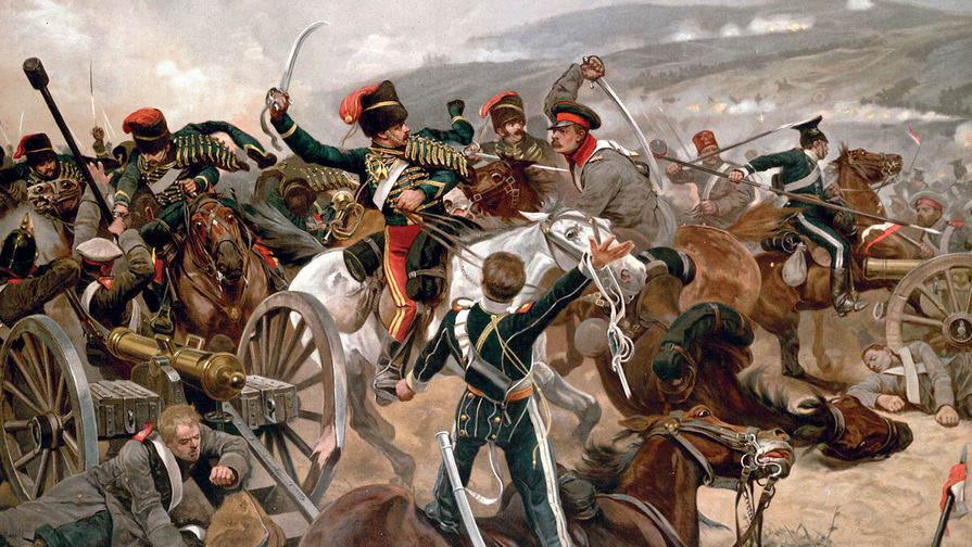 Атака лёгкой бригады во время Балаклавского сражения 25 октября 1854 года