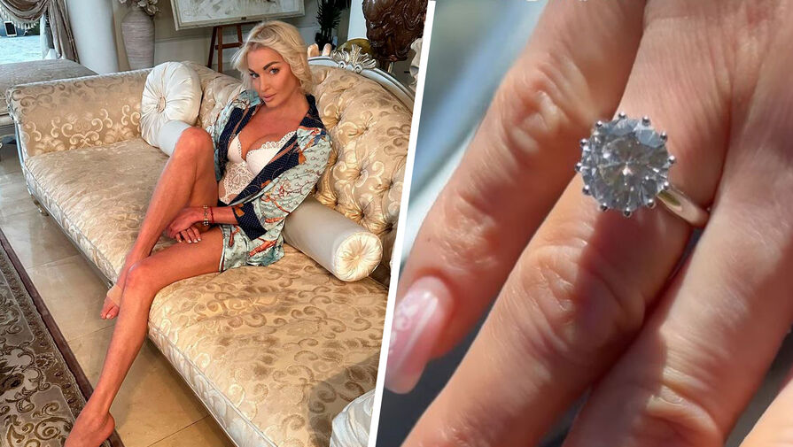 Анастасия Волочкова похвасталась кольцом с бриллиантом почти в пять карат от близкого друга