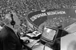 Николай Озеров ведет репортаж из Мюнхена с чемпионата мира по хоккею с шайбой, 1983 год