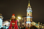 Россия. Новогодние гуляния на Невском проспекте в Санкт-Петербурге