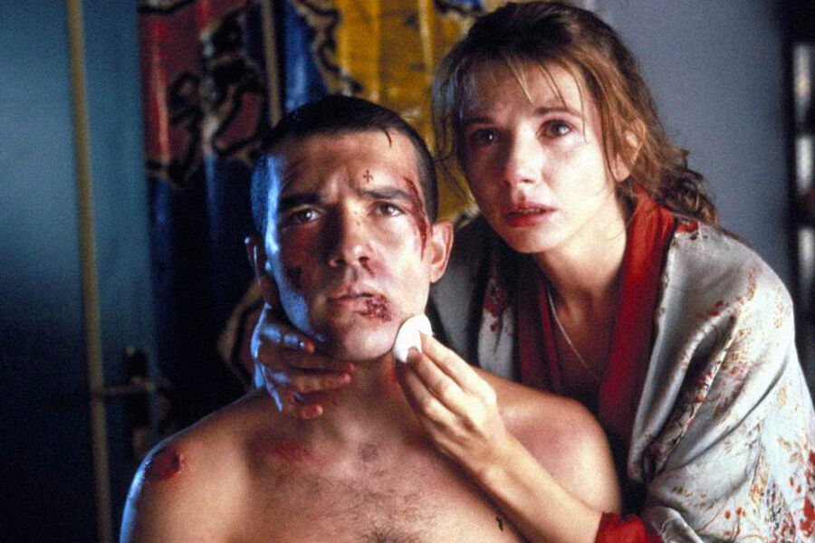 <b>«Свяжи меня!» (1989)</b>
<br><br>
Как объяснял Педро Альмодовар, в&nbsp;названии его фильма нет никакой связи с&nbsp;садомазохизмом. Это история, в&nbsp;которой юноша, у&nbsp;которого нет ничего, вынужден добиваться своего только силой. А стокгольмский синдром, который заставляет жертву полюбить похитителя в&nbsp;картине, сродни чувствам, которые люди испытывают в&nbsp;браке.