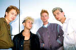 Участники группы Depeche Mode Алан Уайлдер, Мартин Гор, Энди Флетчер, Дэйв Гаан (слева направо), 1983 год
