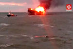 Пожар на платформе «Гюнешли» в Каспийском море