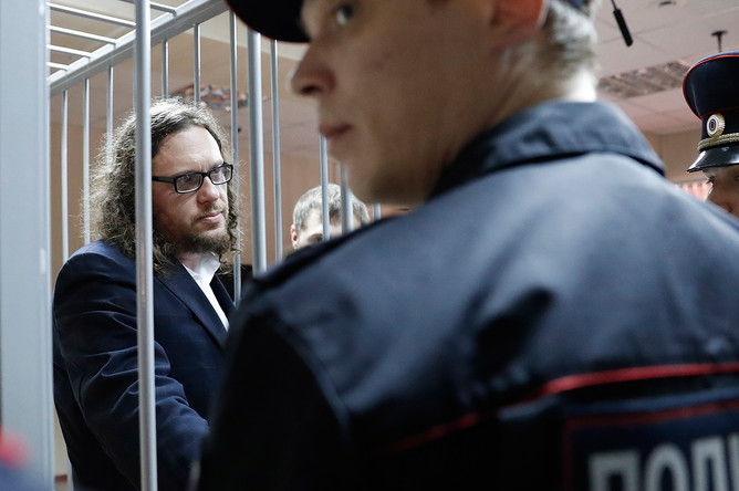 Бизнесмен Сергей Полонский во время вынесения приговора на заседании Пресненского суда, 12 июля 2017 года