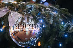 Фирменный шар «Газеты.Ru» на новогодней елке на Пушкинской площади