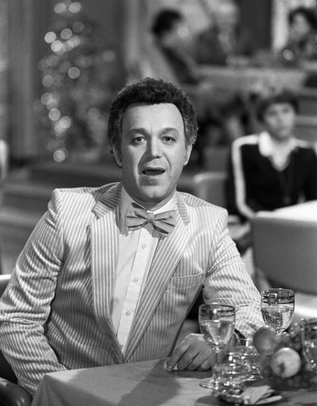 1980 год. Иосиф Кобзон во время съемок новогодней телепередачи «Голубой огонек».