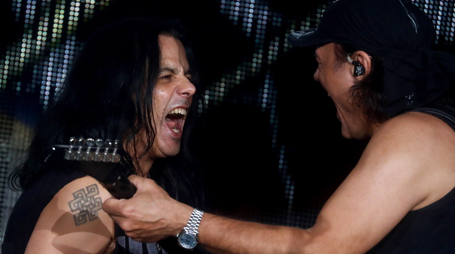 Участники группы Scorpions Павел Мачивода и Маттиас Ябс (слева направо)