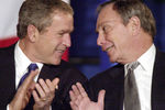 Майкл Блумберг и экс-президент США Джордж Буш-младший, 2002 год