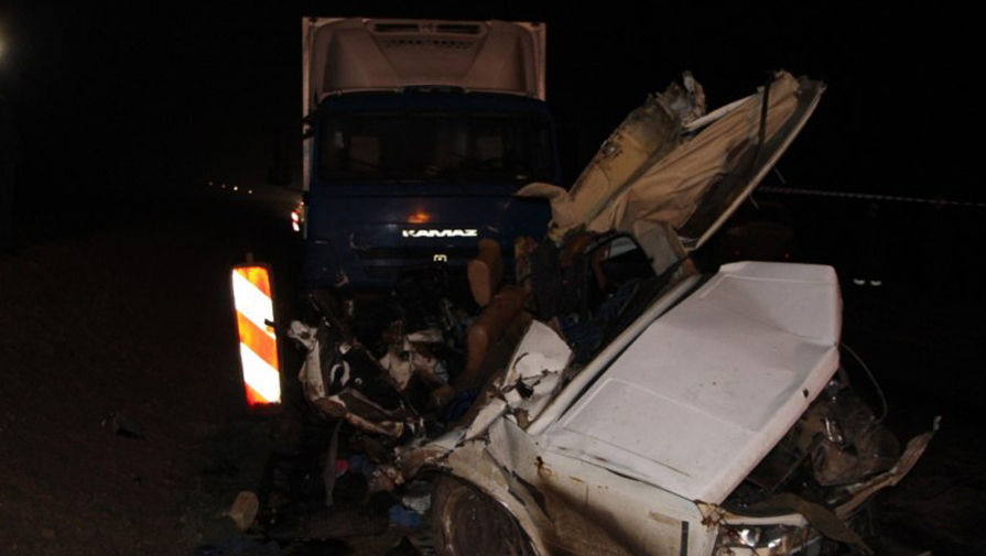 Последствия крупной дорожной аварии на&nbsp;трассе Керчь-Феодосия в&nbsp;Крыму, 16 февраля 2018
