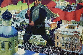 Борис Кустодиев. Большевик. 1920