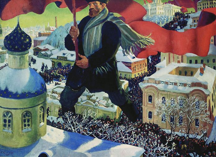 Борис Кустодиев. Большевик. 1920